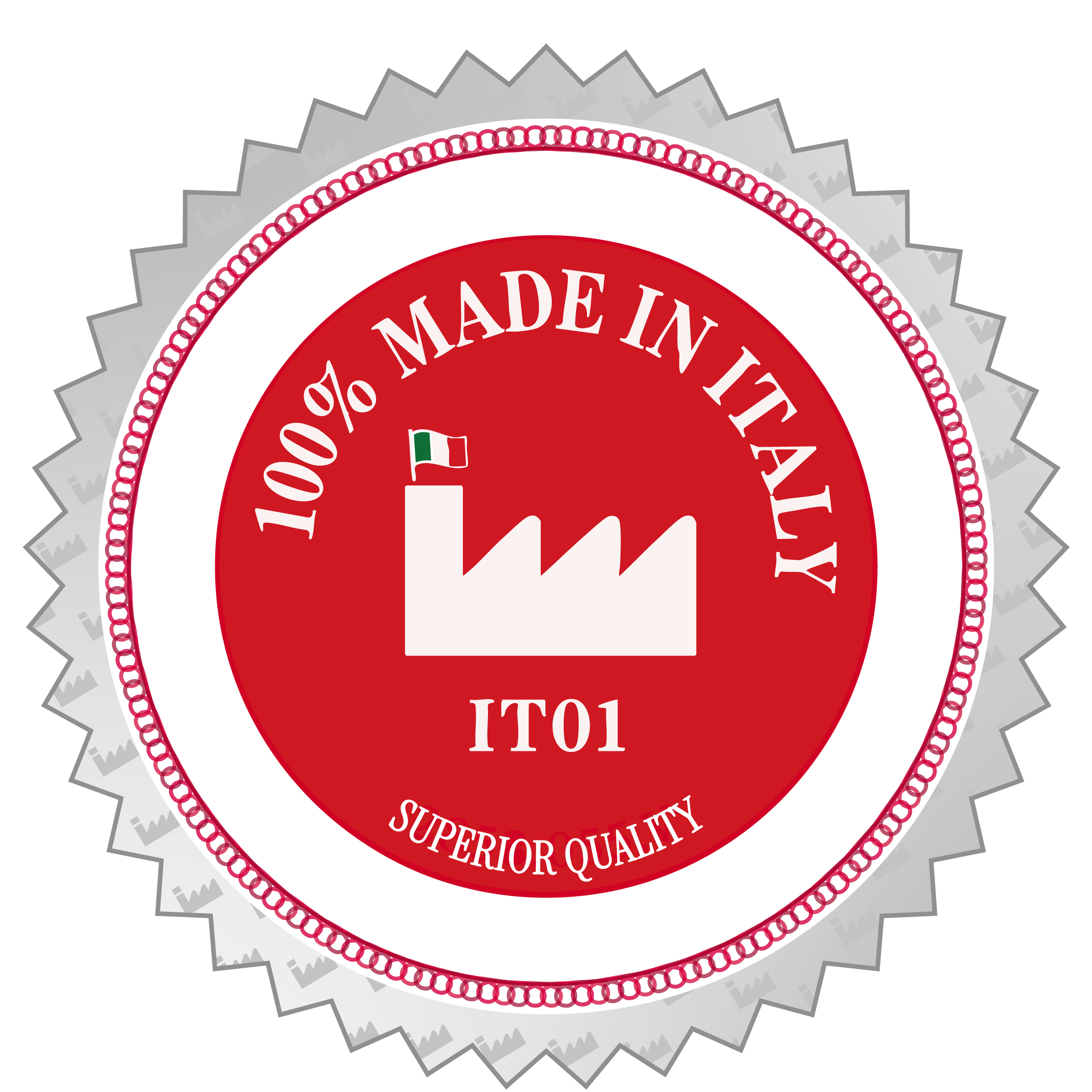 100% Made in Italy label